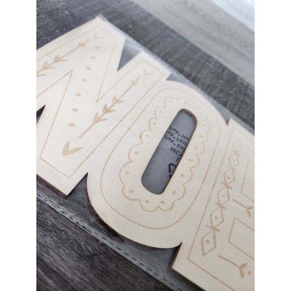 DIY - NOEL Wood Sentiment - Christmas Craft - 9.5 in. x 5 in. Make Market NEW - Picture 2 of 6